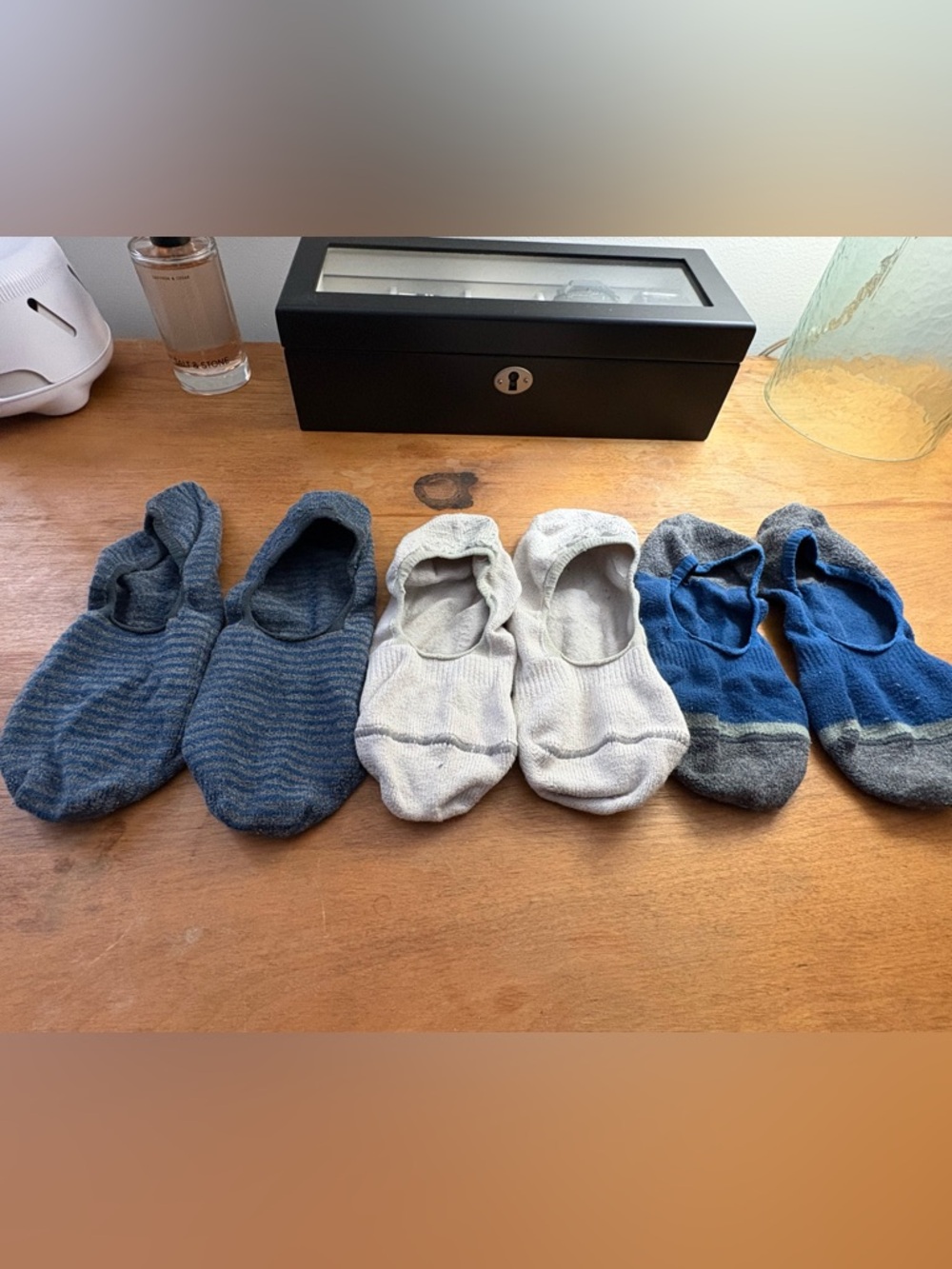 3-Pack Vineyard Vines Men's No-Show Socks - Navy, Light Gray & Royal Blue